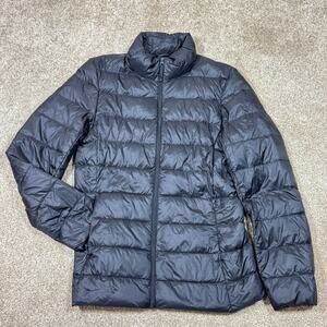 Quince Women’s Down Puffer Jacket Lightweight Gray Small